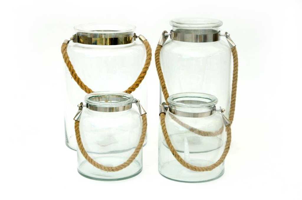 hurricane glass with rope